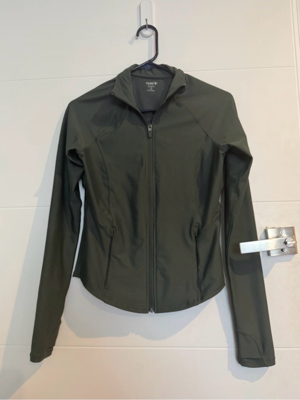 Old Navy Olive Zip Front Utility Jacket